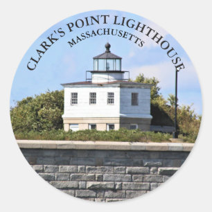Clarks Point Lighthouse Massachusetts Stickers