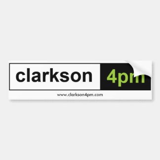 Clarkson4pm Bumper Sticker