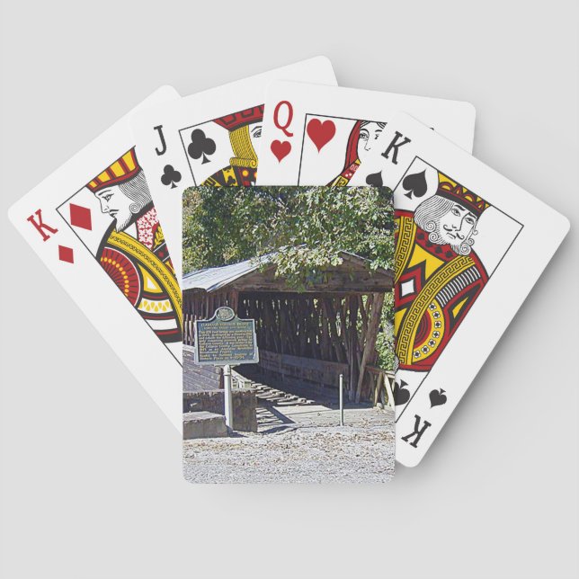 Clarkson Covered Bridge Alabama  Playing Cards (Back)
