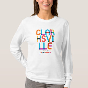 Clarksville Tennessee Mid Century, Pop Art, T-Shirt
