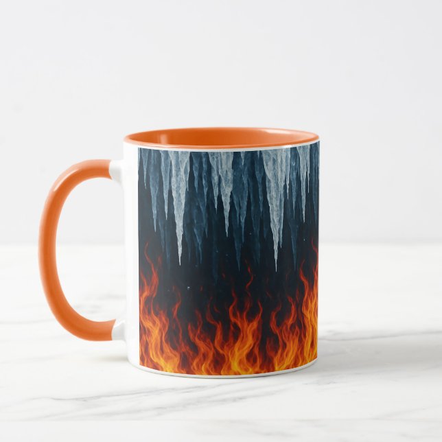 Clash of Fire and Ice – Elemental Contrast Mug (Left)