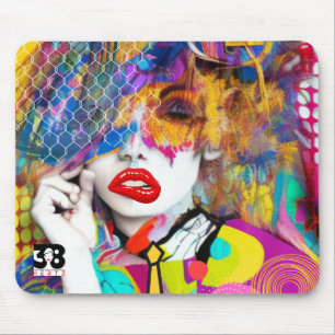 Clashy Lady Mouse Mat