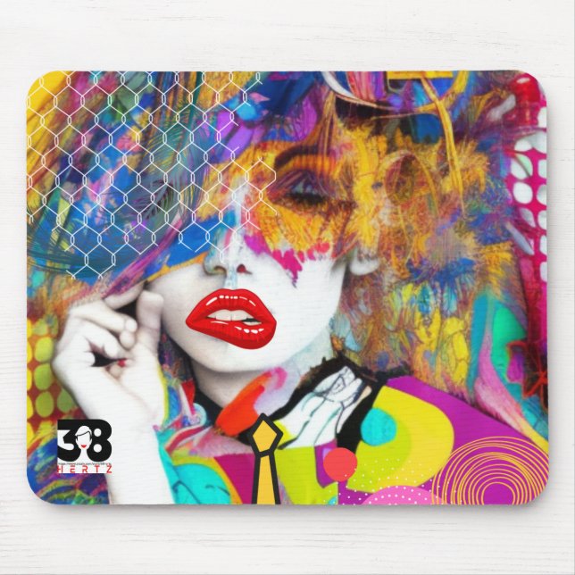 Clashy Lady Mouse Mat (Front)