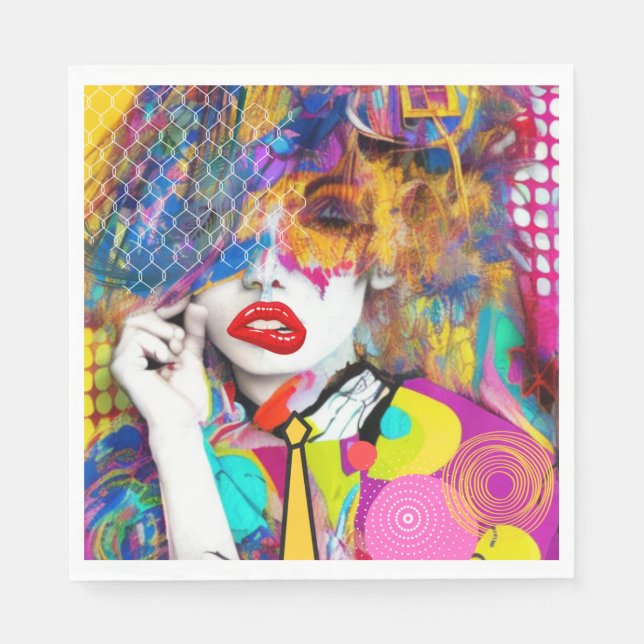 Clashy Lady Napkin (Front)