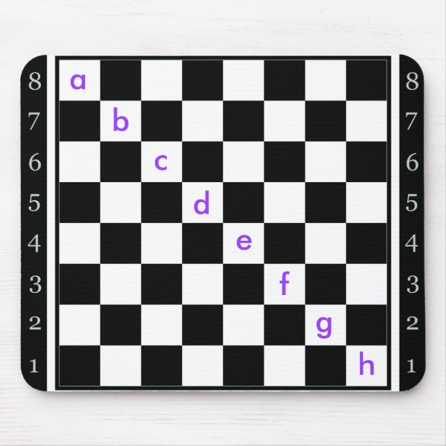 clasic chess table mouse mat (Front)