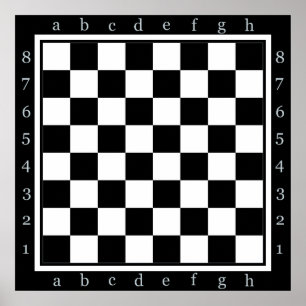 clasic chess table poster