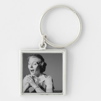 Clasped Hands Key Ring