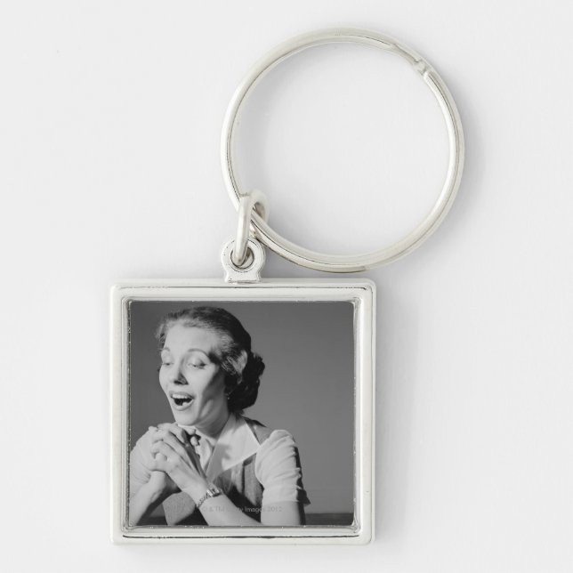 Clasped Hands Key Ring (Front)