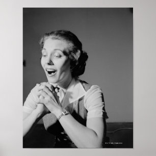 Clasped Hands Poster