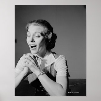 Clasped Hands Poster