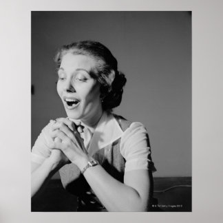 Clasped Hands Poster