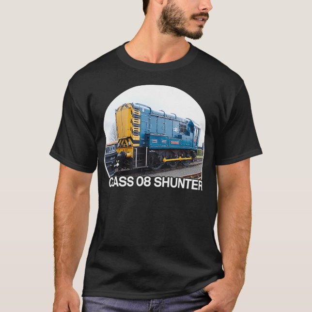 Class 08 Shunter Train British Railways Rail T-Shirt (Front)