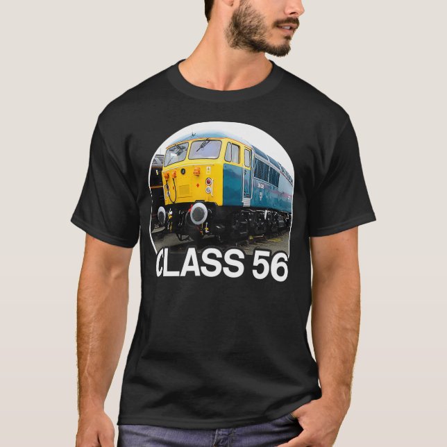 Class 56 Train British Railway Rail Locomotive T-Shirt (Front)