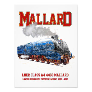 Class A4 Mallard - World Fastest Steam Locomotive Photo Print