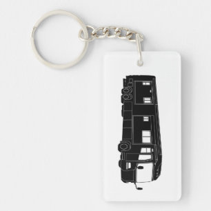 Class A Motorhome / Bus Silhouette on Keychain