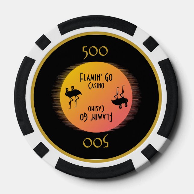 Class Act Flamingo Poker Chip Sets (Back)