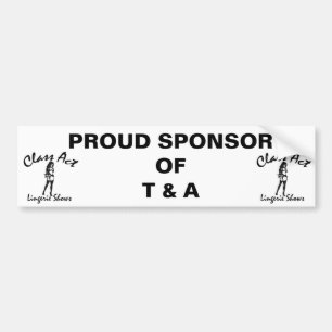CLASS ACT SUPPORTER BUMPER STICKER