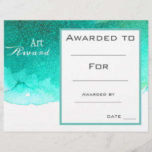 Class art award paint splash watercolor