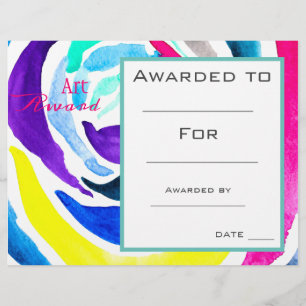 Class art award paint watercolor