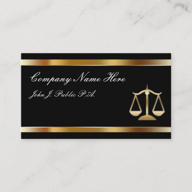 Class Attorney Business Cards (Front)