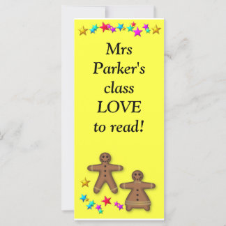 Class bookmark - Love reading