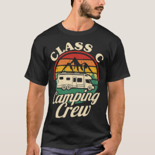 Class C Camping Crew RV Camper Men Women Matching  T-Shirt