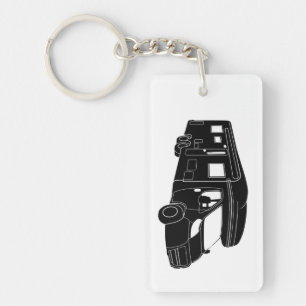 Class C Motorhome Silhouette on Keychain