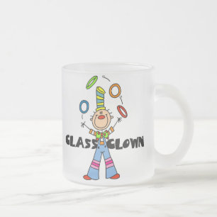 Class Clown Frosted Glass Coffee Mug