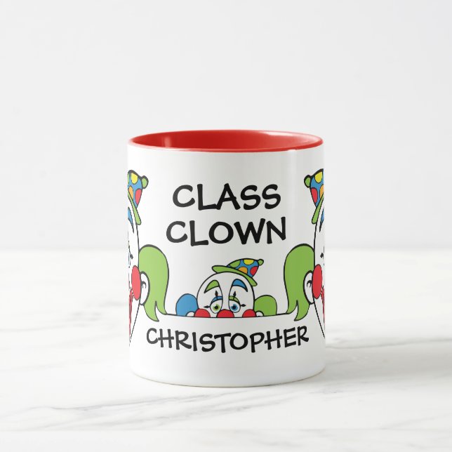 Class Clown Personalised Name Mug (Center)