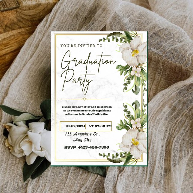 Class & Grace: A Graduation Celebration Invitation (Creator Uploaded)