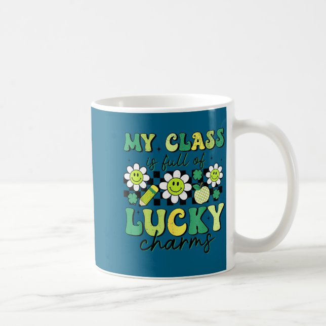 Class is full of lucky charms st patricks day coffee mug (Right)