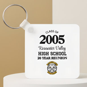 Class Mascot Class Reunion Keepsake Key Ring