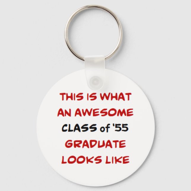 class of 1955 graduate, awesome keychain (Front)