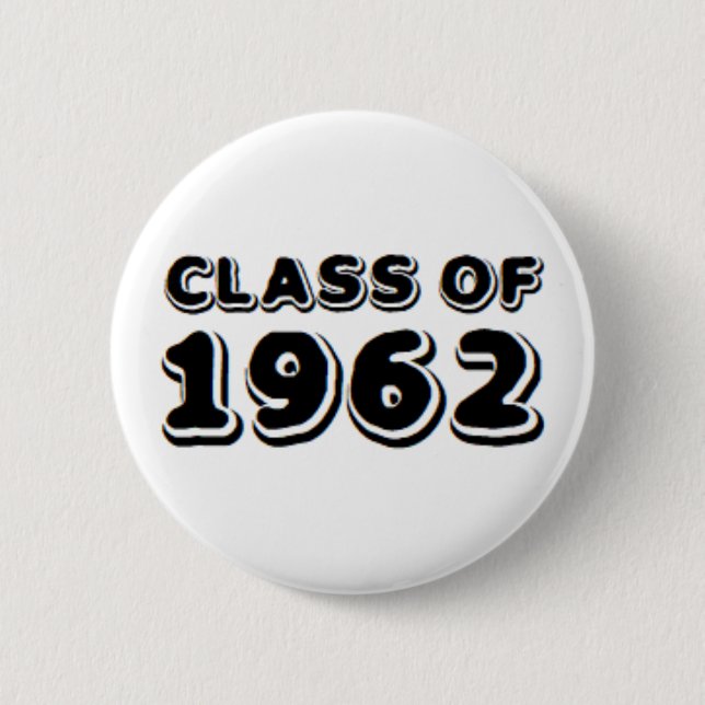 class of 1962 6 cm round badge (Front)
