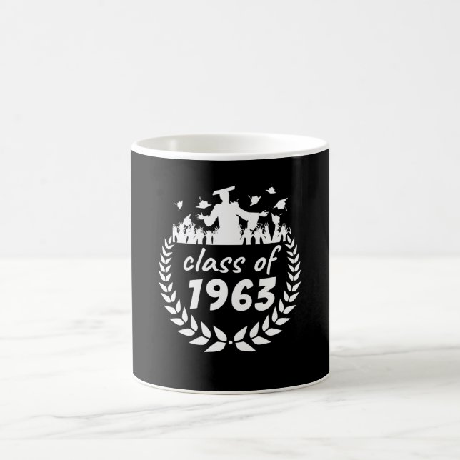 class of 1963 graduation or reunion design by year coffee mug (Center)