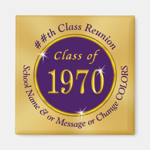 Class of 1970 Party Favours, 55th Class Reunion, Magnet