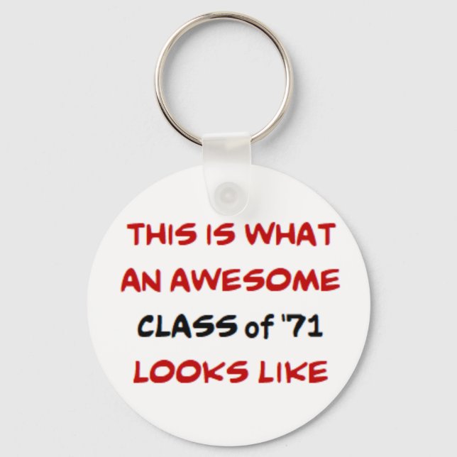 class of 1971, awesome key ring (Front)