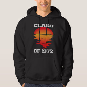 CLASS OF 1972  HIGH SCHOOL Retro Sunset 50th Reuni Hoodie