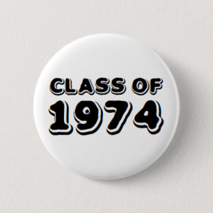 class of 1974 6 cm round badge