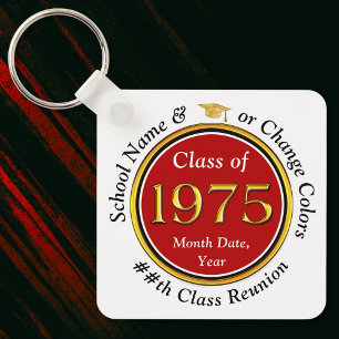 Class of 1975 Reunion. Class Reunion Party Favours Key Ring