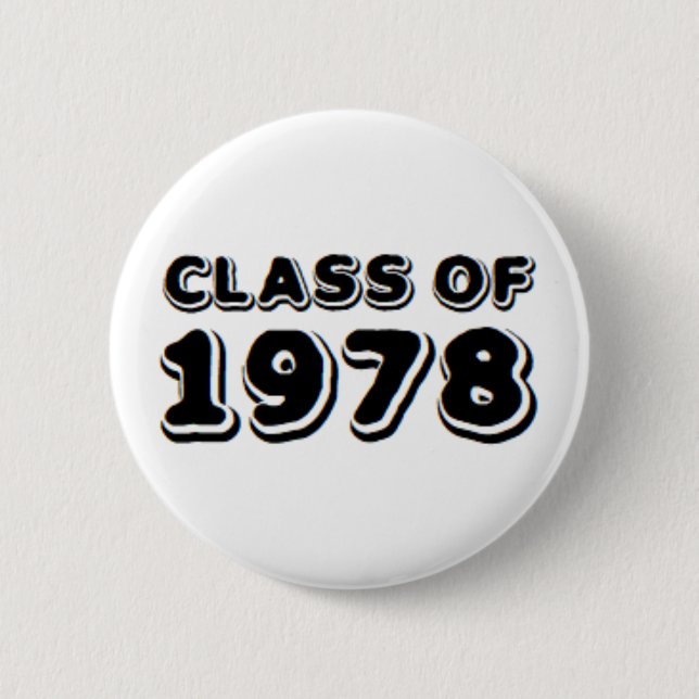 class of 1978 6 cm round badge (Front)