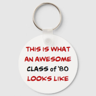 class of 1980, awesome key ring
