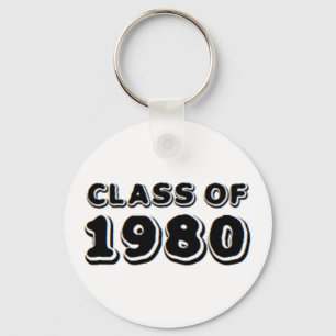 class of 1980 key ring