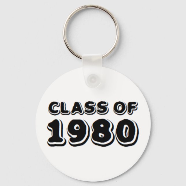 class of 1980 key ring (Front)