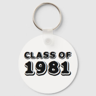 class of 1981 key ring