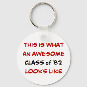 class of 1982, awesome key ring