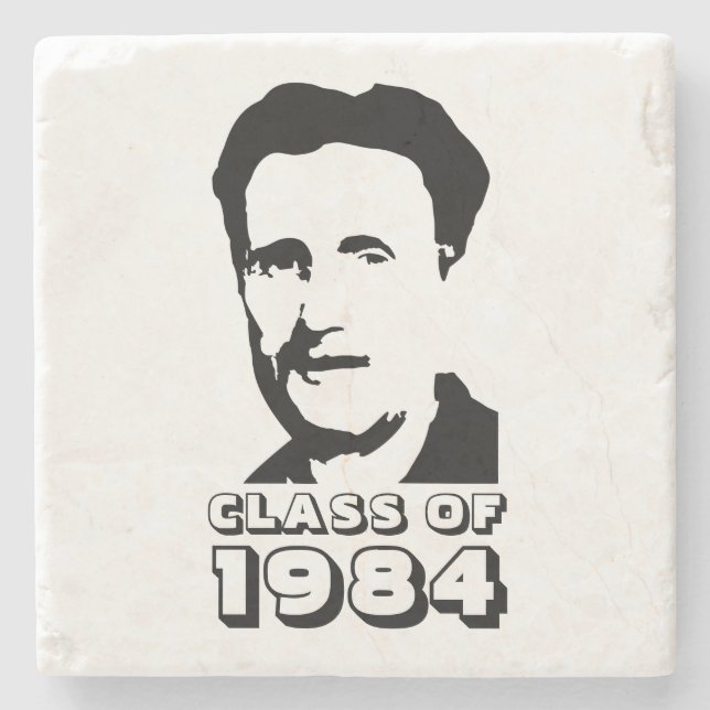 Class of 1984 (George Orwell) Stone Coaster (Front)