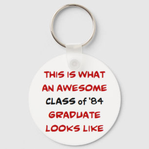 class of 1984 graduate, awesome key ring