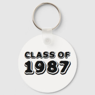class of 1987 key ring