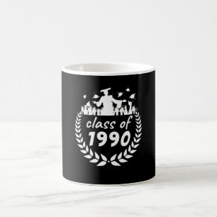 class of 1990 graduation or reunion design by coffee mug